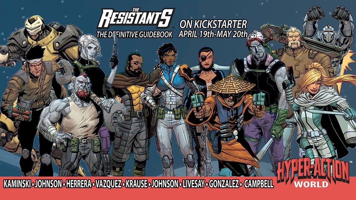 BigBlueComics's tweet photo. The Resistants: The Definitive Guidebook is now live on Kickstarter! Featuring 40+ all new illustrations of the characters from https://t.co/LdtL4tZ7ig and THE RESISTANTS by  @BenHerrera01 @JasonJohnsonArt @RoboMonsterNerd @UncleGustavo @Drew_E_Johnson &amp; more! 
#kickstartercomics https://t.co/8Vlx3KFksF