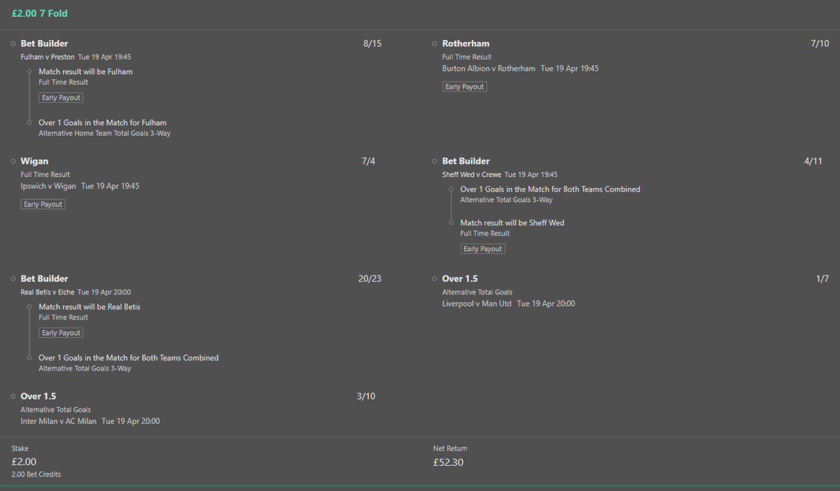 JEBetTips's tweet photo. Football Acca ⚽️

26/1🔥 https://t.co/Es0bXXUZhD