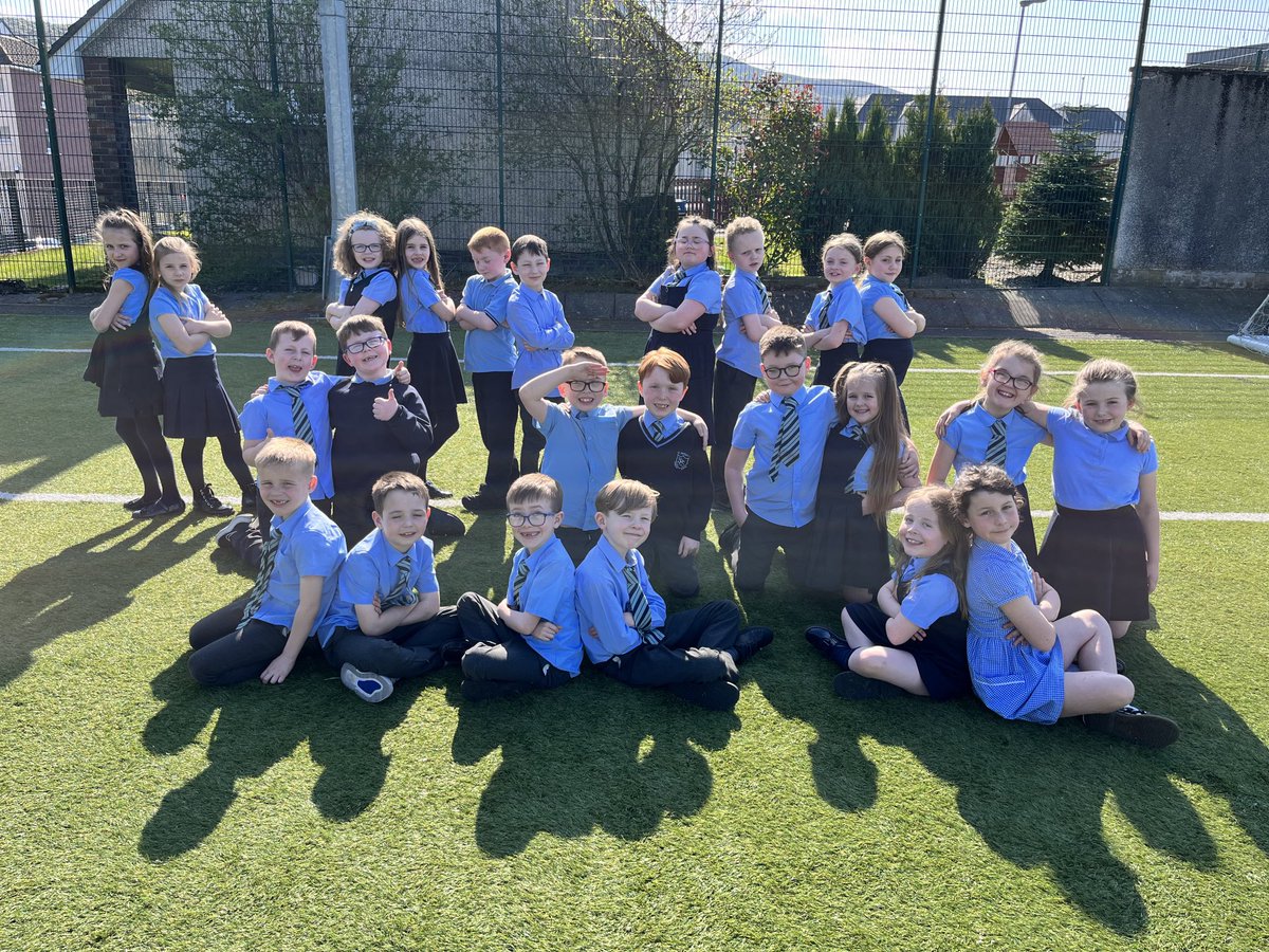 SELightfoot's tweet photo. Privileged to be the teacher of these wonderful P3/4 pupils @StPatricksPS15 for our last term together #luckyduck #hardworkahead #funtimeslearning https://t.co/71C5WEgqwW