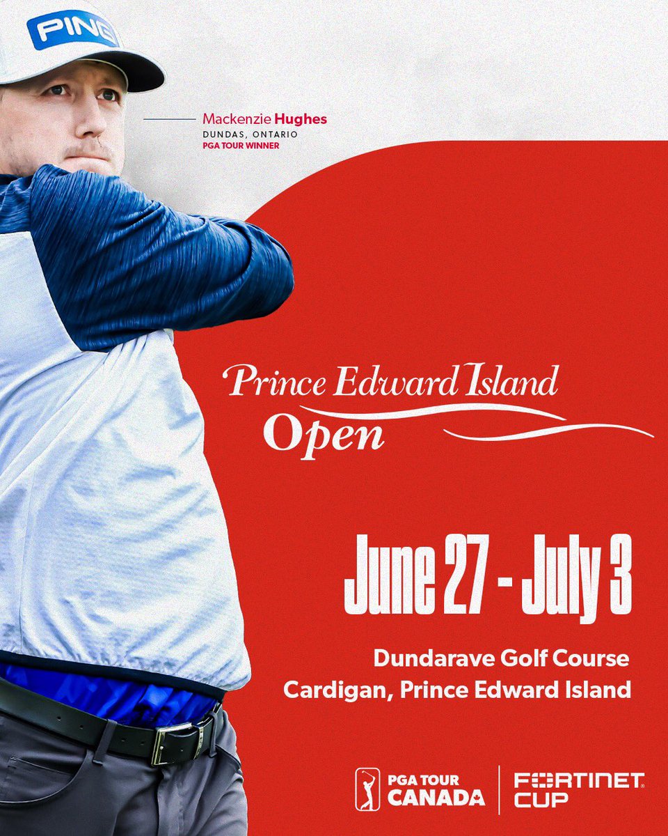 See you in June! <a href="/PGATOURCanada/">PGA TOUR Americas</a> will be back on the Island for the #PEIOpen on June 27 - July 3. Come see the world’s best up-and-coming players compete in the season-long #FortinetCup !! 👏⛳️
•
•
#PGATOURCanada #princeedwardisland #golf #PGA #PEI