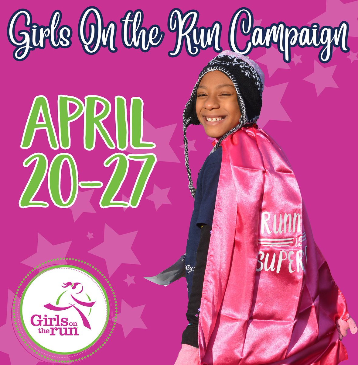 Help us kick off our annual Girls on the Run Campaign! We need YOUR support to help more girls discover their superpowers. Donate online at gotrkentuckiana2022.causevox.com.

#GOTR #RunLikeAGirl #GirlsOnTheRunIsSoMuchFun