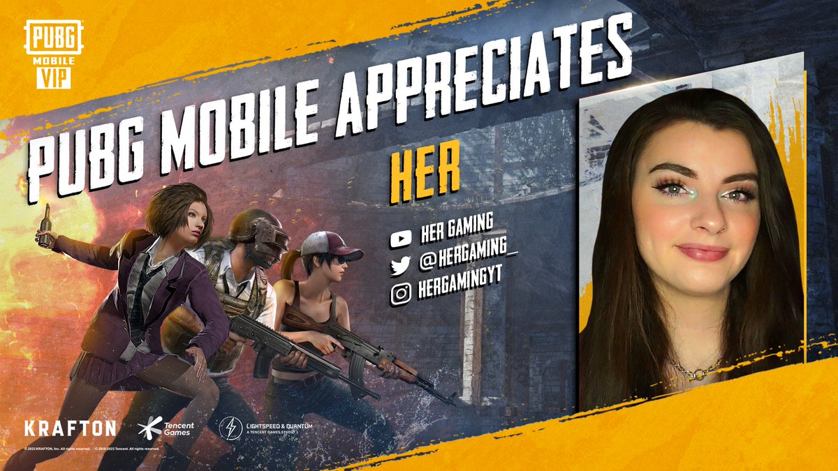 PUBGMOBILE's tweet photo. Check out today's VIP Appreciation Spotlight! π€© π
Featuring @FarooqAhmadYT & @HerGaming_
Be sure to follow them βοΈ and check out π all their content! π½οΈ πΏ
#PUBGMOBILE #PUBGMVIP #VIPAppreciation https://t.co/l5AZL7FQZV