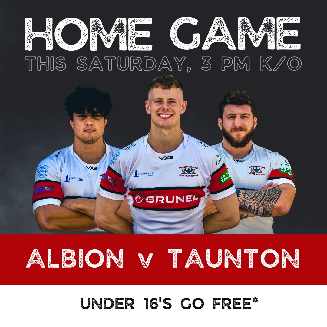 Albion_RFC's tweet photo. 𝗗𝗢𝗡'𝗧 𝗠𝗜𝗦𝗦 𝗢𝗨𝗥 𝗟𝗔𝗦𝗧 𝗛𝗢𝗠𝗘 𝗚𝗔𝗠𝗘!
Let's raise the roof for our last home game against @tauntonrfc 

👐 Gates open at 12PM
🍺 Selected pints £3.50 from 1:30 – 2:30
🟢 K/O 3PM
🏉 Half-time entertainment
🎤 Angel Flukes sings

Book here - https://t.co/hj411Fu0qA https://t.co/6v36wsBY3W