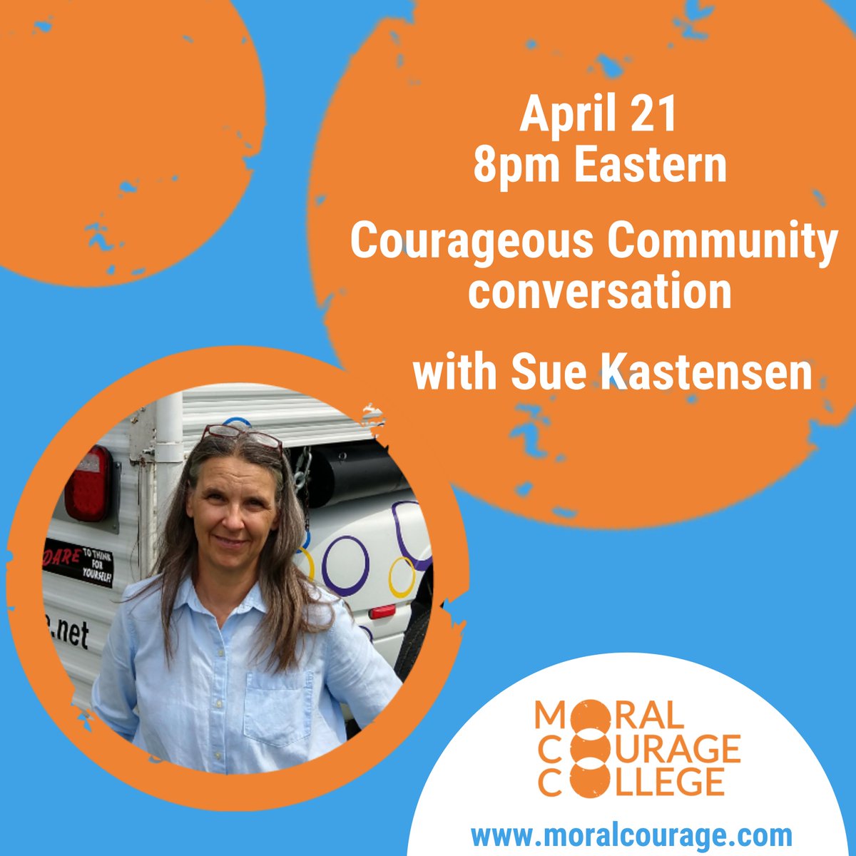 We're launching conversations with ppl who are fixing culture thru BOTH/AND thinking rather than tribing out (yawn) thru EITHER/OR warring. On April 21 at 8 pm ET, meet Sue Kastensen. She works w prisoners & has a fascinating story to tell. Register 👇🏽 ow.ly/Afnh50IMliC