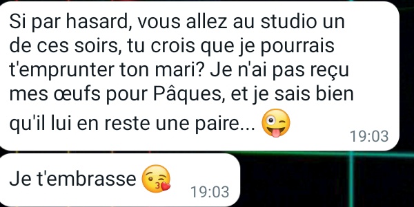 BeginTodd's tweet image. Quand l'amant de ton mari a des envies et un peu d'humour, comment résister? 😉