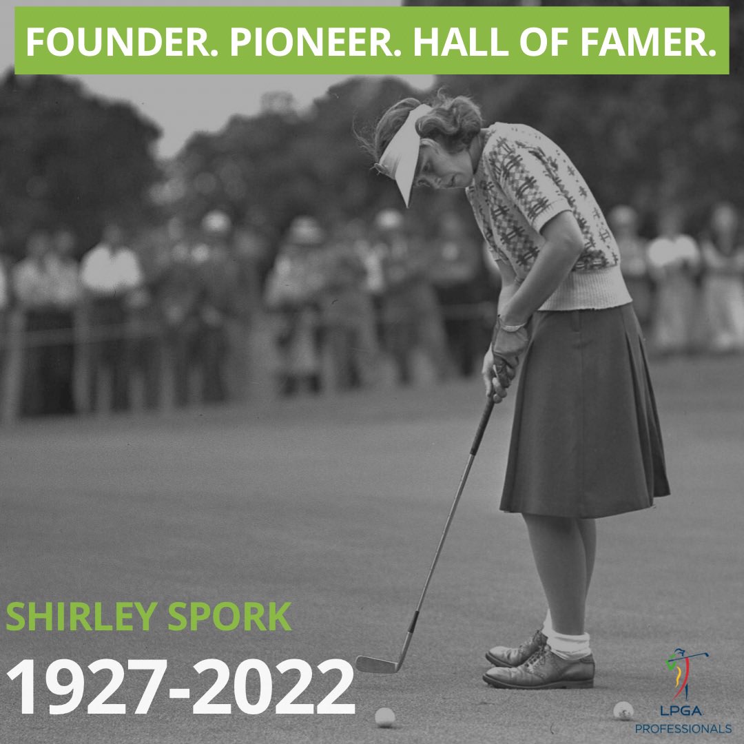 MackMamaGolf's tweet photo. Shirley, THANK YOU for being a trailblazer and making a way for women in golf ⛳️🏌🏾‍♀️

#golf #womeningolf #lpga #shirleyspork #golfhistory #golflife https://t.co/cVVEST7gH5