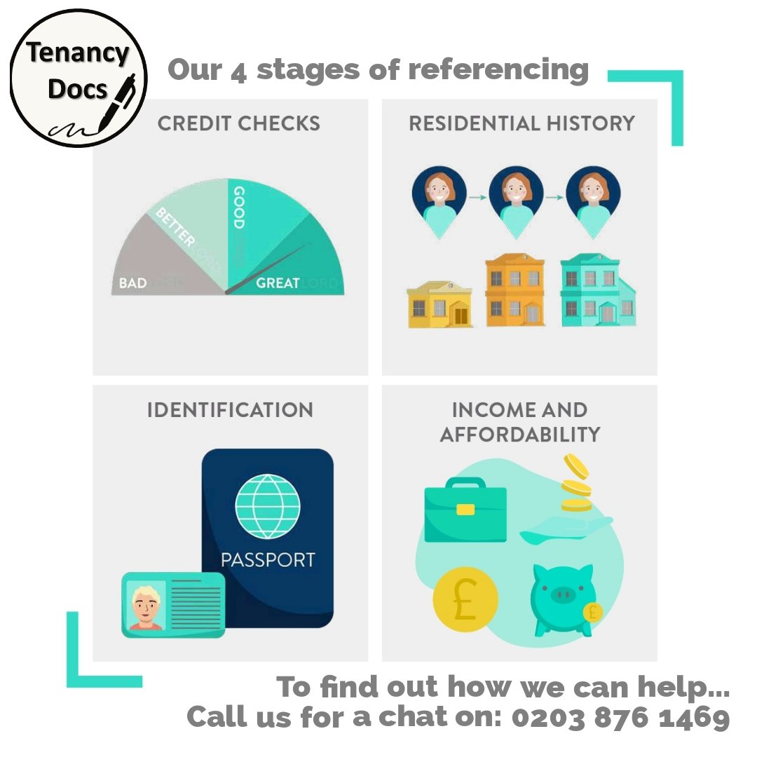 TenancyD's tweet photo. The four stages of our tenant referencing process.
Once your tenants are approved, landlords can apply for our Rent Protection insurance for added peace of mind.

Call us to find out more 0203 876 1469.

#tenancydocs #landlordservices #tenancycompliance #tenancy #lettings https://t.co/NpCTtkTqBf