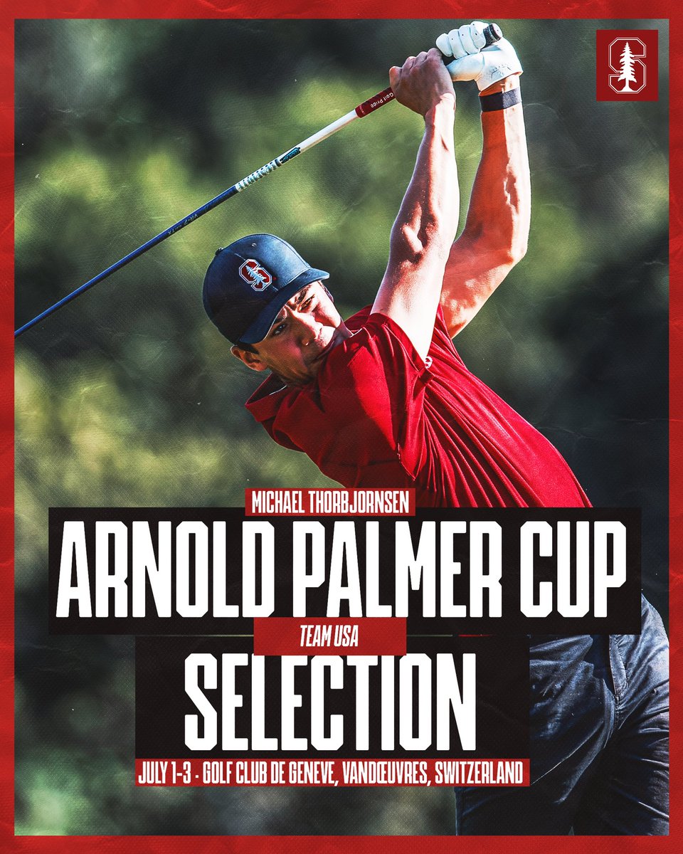 Michael Thorbjornsen has been selected to this summer’s @ArnoldPalmerCup! #GoStanford | #APCup