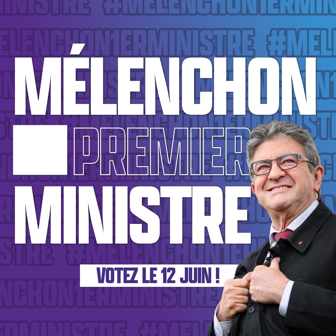 Je dis OUI OUI OUI !
#MelenchonBFMTV #Melenchon1erMinistre