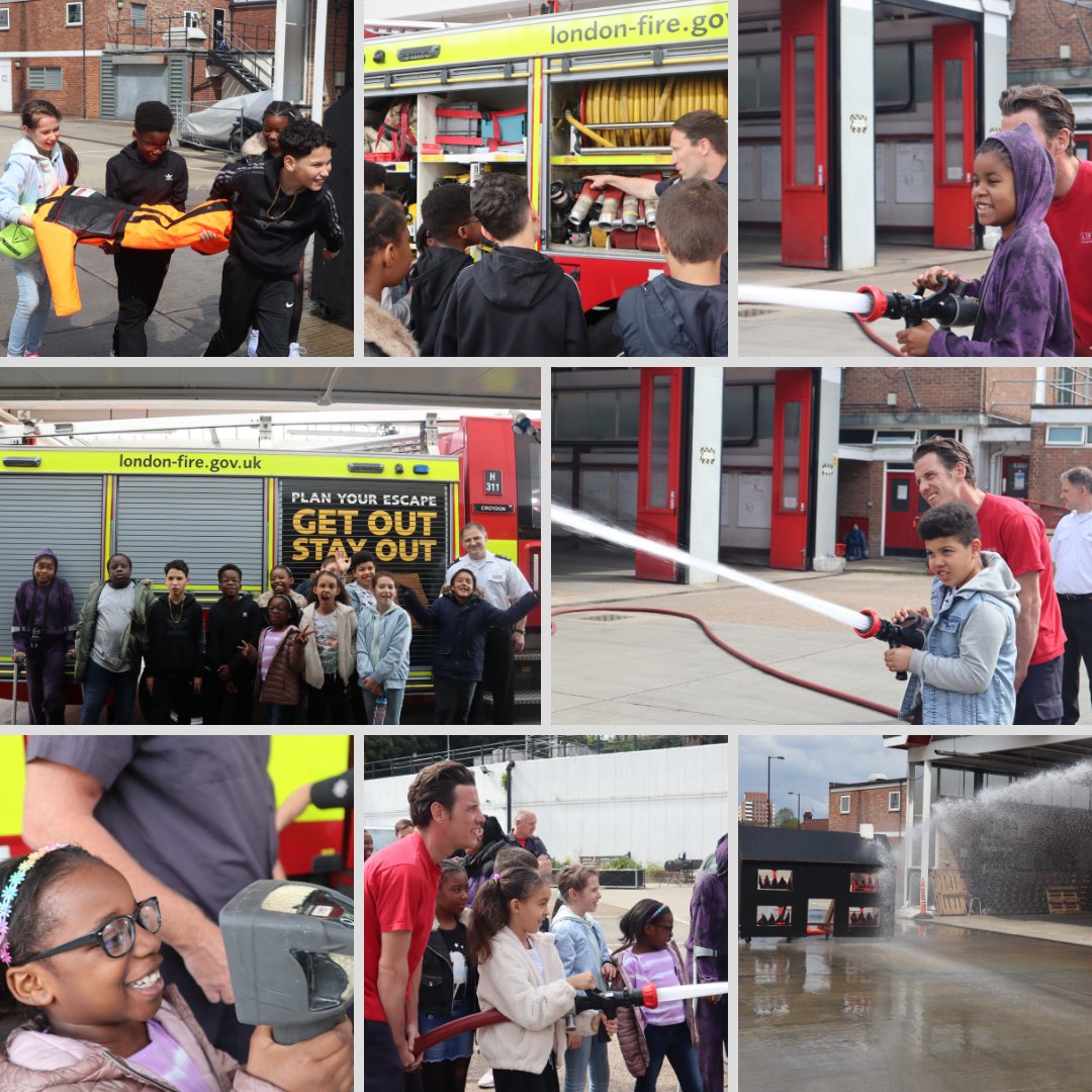 Thank you to <a href="/LFB_Croydon/">LFB Croydon</a> for letting our young people pay a visit to your fire station 🚒

They really enjoyed learning about the work that you do and especially having a go at firing the hose themselves!

#croydon #youth