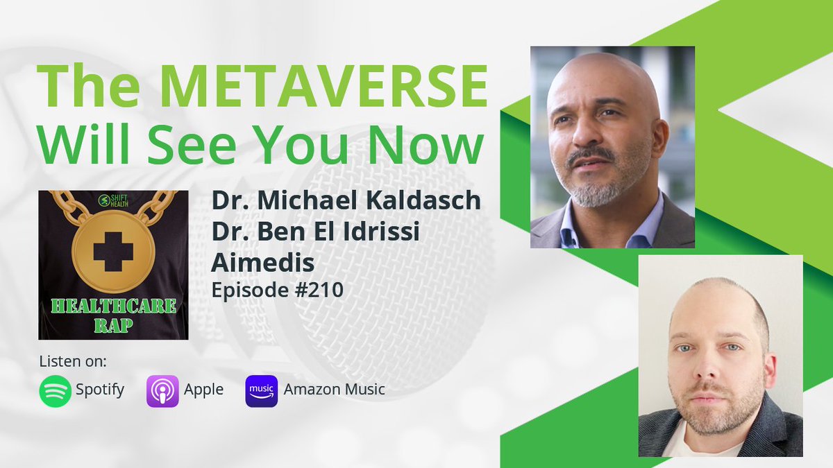 Dr. Michael Kaldasch and Ben El Idrissi from <a href="/AimedisGlobal/">Aimedis</a> created the world’s first healthcare #metaverse. 

Learn what it means, how it works &amp; why consumers should care. 

<a href="/IsmailZain/">Zainer</a> <a href="/redhotHCARE/">Steve Ambrose</a> #digitalhealth #hcldr