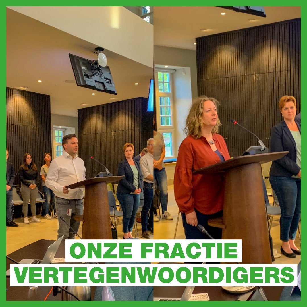 “Dat verklaar en beloof ik” ❤️💚
Dit zijn ze dan; onze fractievertegenwoordigers! <a href="/RoKessels/">Roel_Kessels</a> en @krista_wessel zijn zojuist beëdigd in de raadsvergadering. Gefeliciteerd en veel succes de komende tijd!🍀