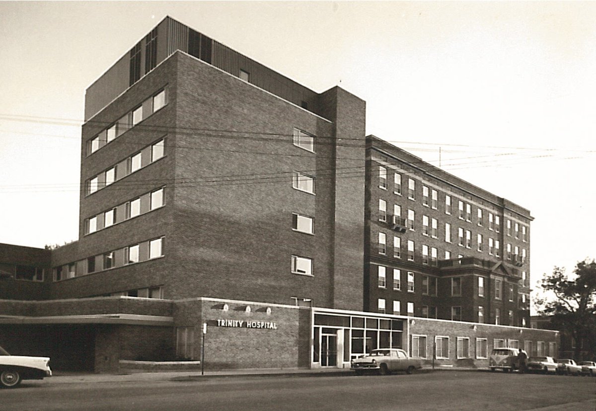 TrinityHealthND's tweet photo. In 1922, Trinity's leadership aspired to a brighter future. Not only would it be a place of healing, it would be a teaching center committed to training the next generation of healthcare providers. #TrinityHealth100
Read more from our Centennial Series: https://t.co/1bUAuZSiGS https://t.co/my2X3n1Rmt