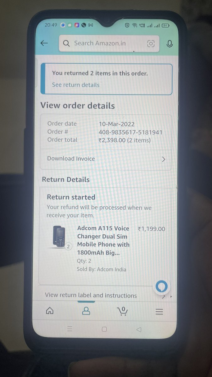 VivekMochi's tweet photo. Dear @amazonIN one of my friend order 4 mobile inserts of mobile he is has received ‘Tape’ he already connect with @amazonIN customer service but not able to get resolution kindly refund that amount i have attached images @PMOIndia @ndtv @aajtak @NITIAayog @ConsumersCourt https://t.co/u3WbKpkIzk