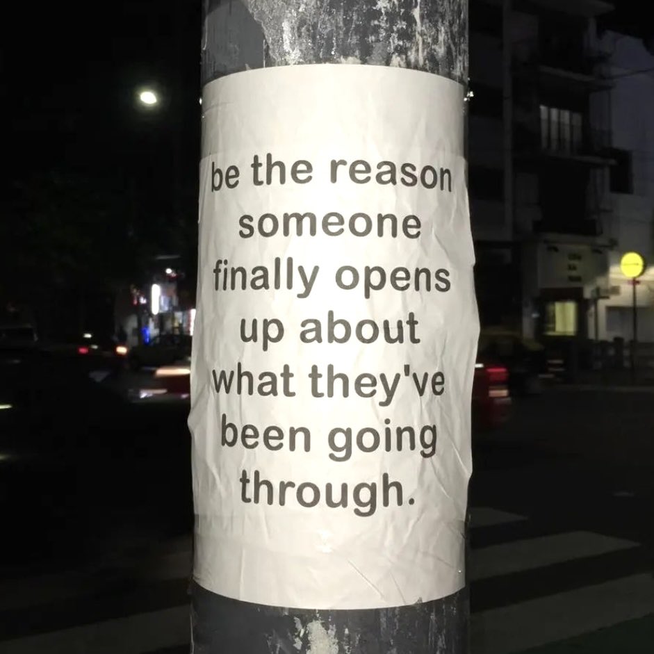 actionhappiness's tweet photo. Be the reason someone opens up about what they’ve been going through 💕

Image: https://t.co/QC4y2Qyx63 https://t.co/VDr8VOilGm