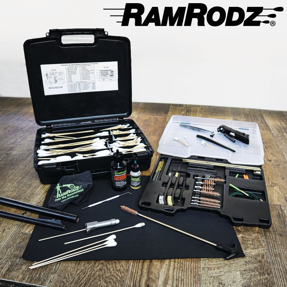 RamRodzInc's tweet photo. The #70035 Professional Gun and Parts Cleaning Master Kit includes brushes, solvents, oils, swabs and attachments for cleaning bores ranging from .220 diameter through .450 diameter. #ramrodz

Learn More: https://t.co/s1VyYV9PTg https://t.co/eKp7gusOpT