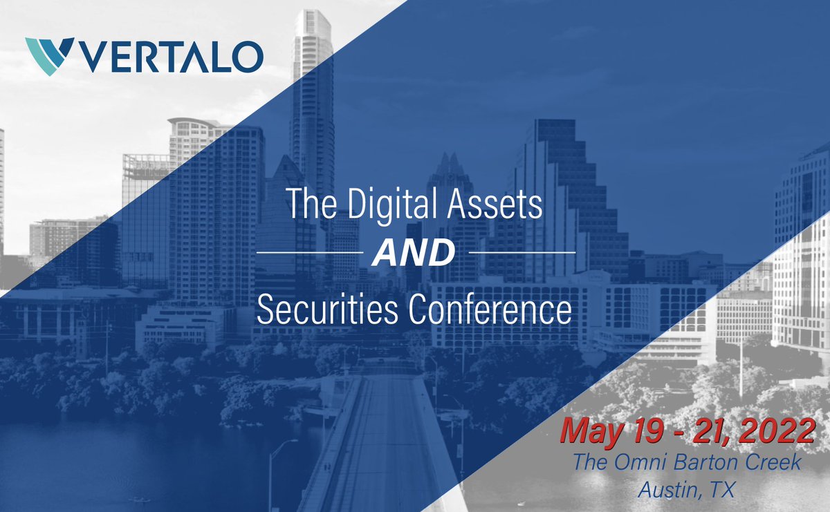 Vertalo_'s tweet photo. Only one month away until the Digital Assets AND Securities Conference! We've opened up some new ticket + hotel package options. Get yours today and join us in May for an event unlike any other. You won't want to miss it! #daasconf #daasconference
https://t.co/h0osnQXrB7 https://t.co/SsAcQG0zmS