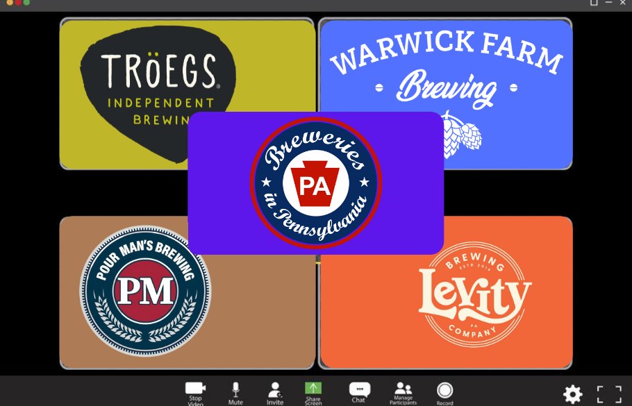BreweriesinPA's tweet photo. Good things are coming from todays zoom call.... #DetailsSoon https://t.co/VrHdvpGmkj