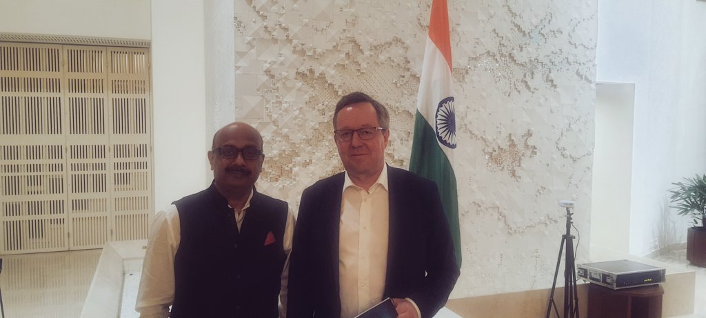 Opportunity to partner and collaborate between a country which leads on clean tech and on the happiness index and other which leads on opportunity, scale and talent ..conversations between   <a href="/PiyushGoyal/">Piyush Goyal</a>   <a href="/MikaLintila/">Mika Lintilä</a> <a href="/M_Lekhi/">Meenakashi Lekhi</a> <a href="/AmbKoukkuRonde/">Ritva Koukku-Ronde</a> <a href="/jukkaholappa75/">Jukka Holappa</a>  <a href="/FinlandinIndia/">Finland in India</a>