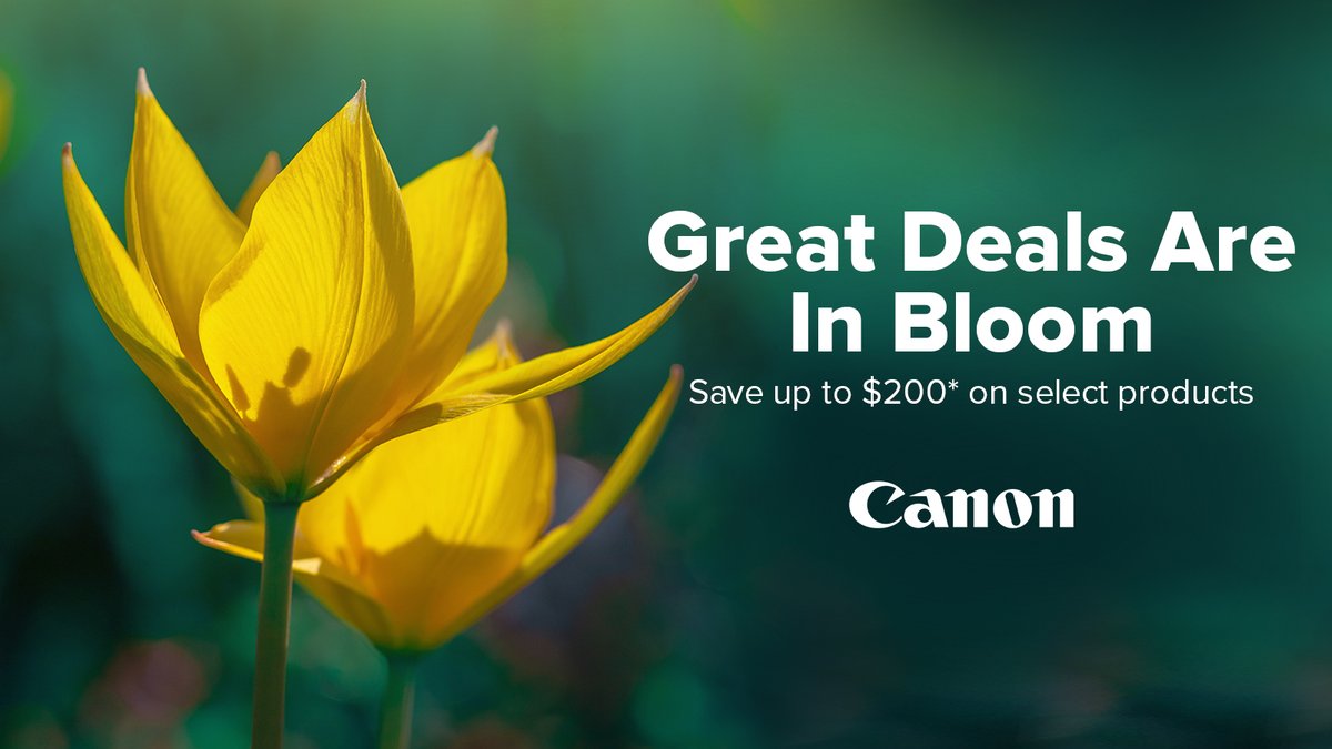 Now thru 4/24 save up to $200 on select <a href="/CanonUSA/">CanonUSA</a> products!