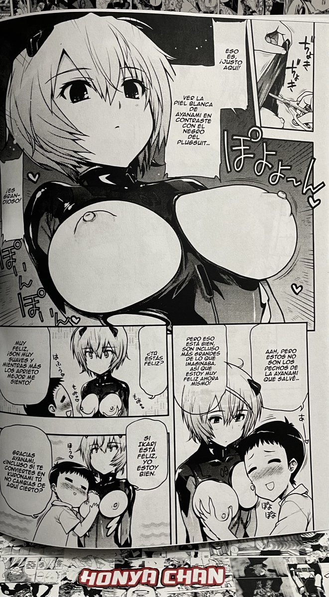 Honya_Chan1's tweet photo. TITULO: KURONAMISAN NIMO POKAPOKA SHITE MORAITAI 
CIRCULO: MATSUMOTO DRILL KENKYUUJO
PARODIA: NEON GENESIS EVANGELION
ETIQUETAS: BLOWJOB, BODYSUIT, LATEX https://t.co/bqwU6diVSB