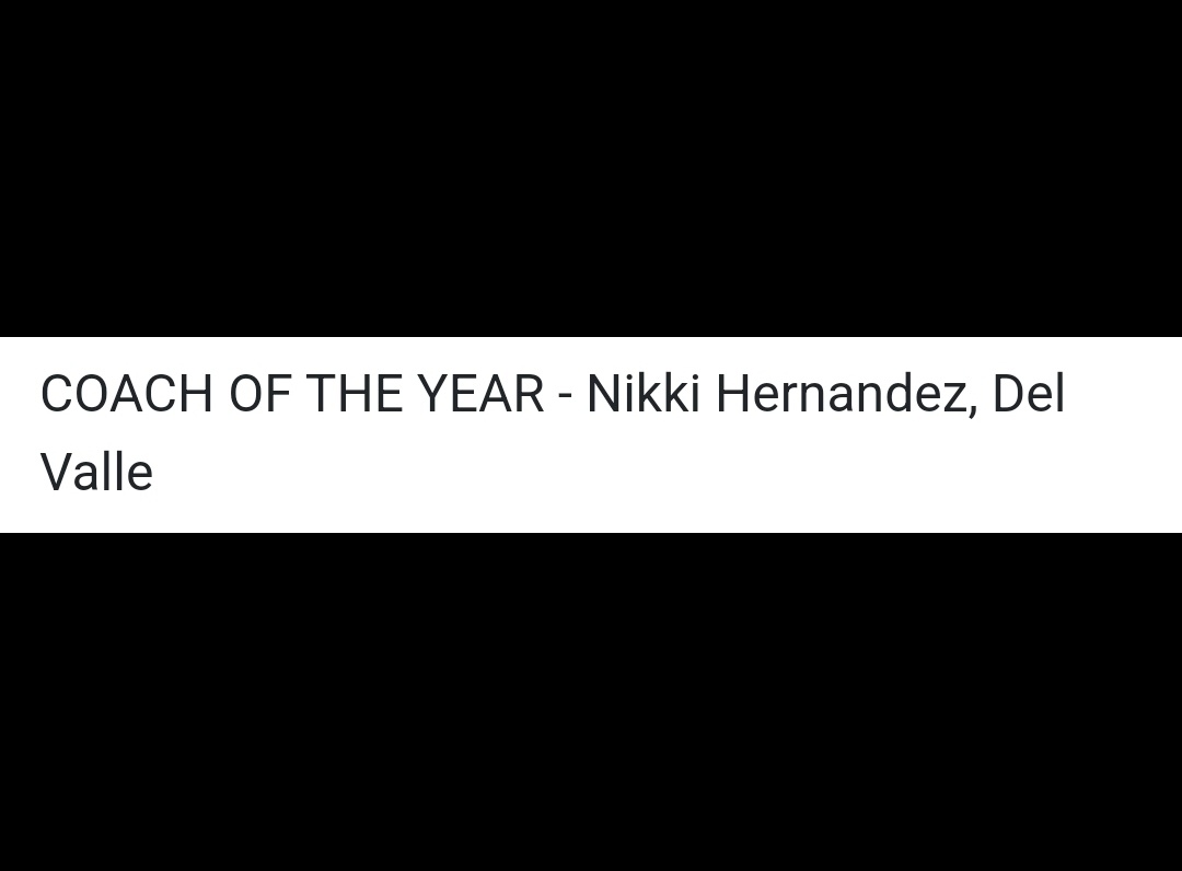 Congratulations to our <a href="/DVHSGirlsSoccer/">Del Valle Girls Soccer</a> very own Coach Hernandez for being District 26-6A Girls Soccer COACH OF THE YEAR!! We are lucky to have you and all of your awesome athletes! #DVProud #DVYouKnow <a href="/dvisd_athletics/">Del Valle ISD Athletics</a> @DVCardsAD