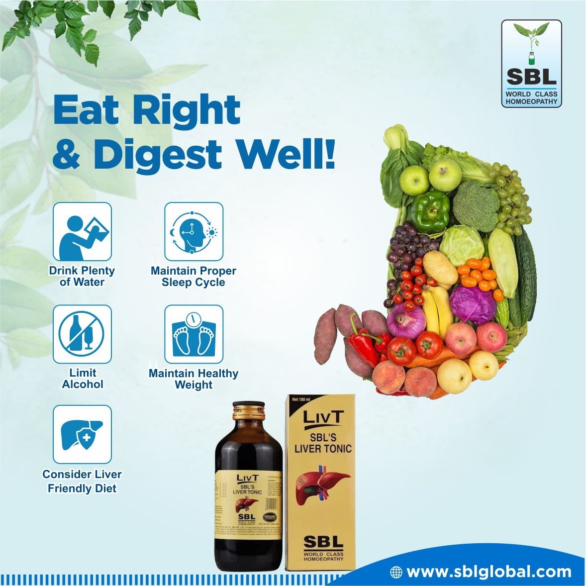 sblgroupindia's tweet photo. Good eating and lifestyle habits helps us to have a healthy digestion
Embrace good digestion and liver health with SBL's Liv T
@sblgroupindia
.
.
.
.
.
.
#sblgroupindia #sbl #homoeopathy #homeopathy #homoeopathic #healthyliver #eatright #eatrightfeelright #digestright #LivT https://t.co/zyOKqH4a2N
