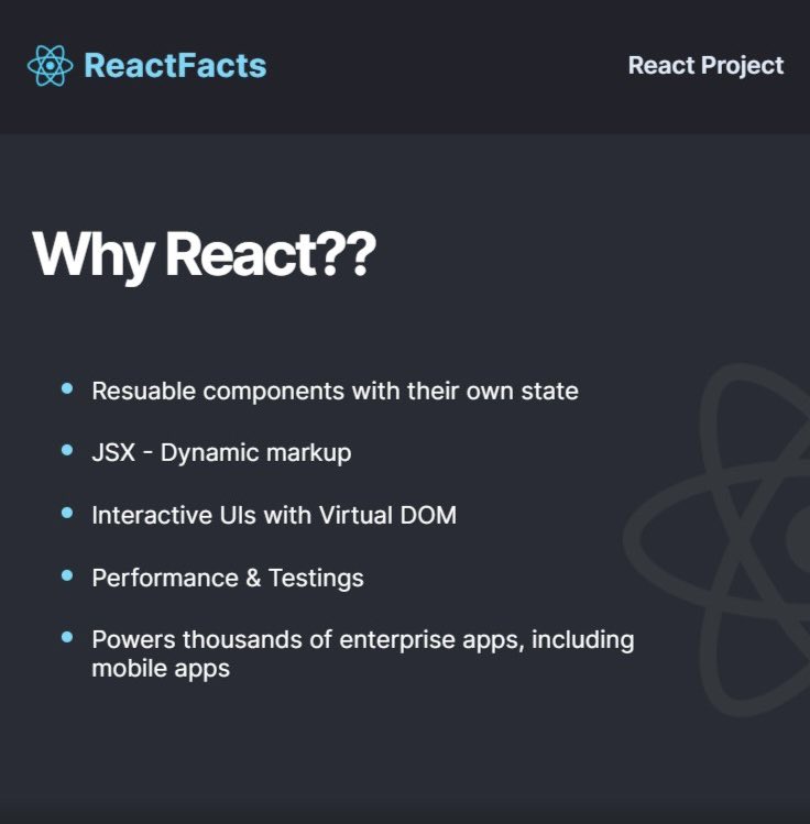 onnalindevs's tweet image. Day 34 #100DaysOfCode
Today I revised some JS concepts and started learning about the basics of React. Now I finally know why it is so popular! 😆 I built a static ‘Why React’ page with React, and built some custom components. 💚
