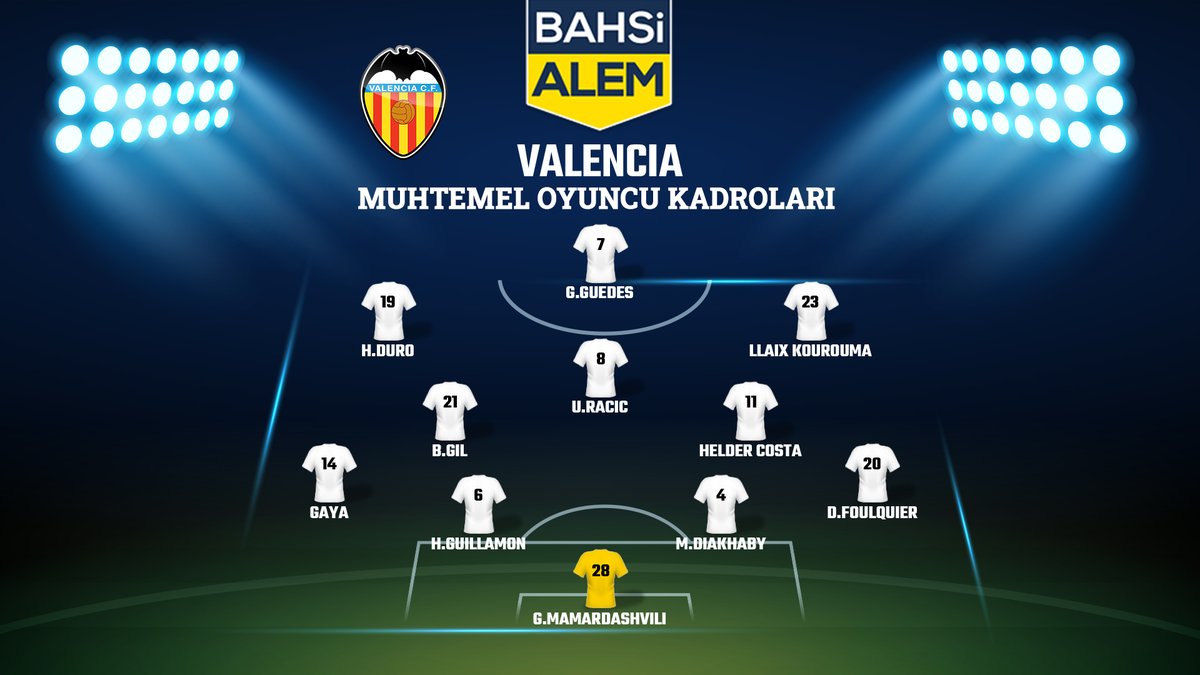 Valencia bu sezon deplasmanda çıktığı 16 La Liga maçında 6 yenilgi 5 galibiyet aldı.

#Bahsialem #ValenciaCF #VillarrealValencia