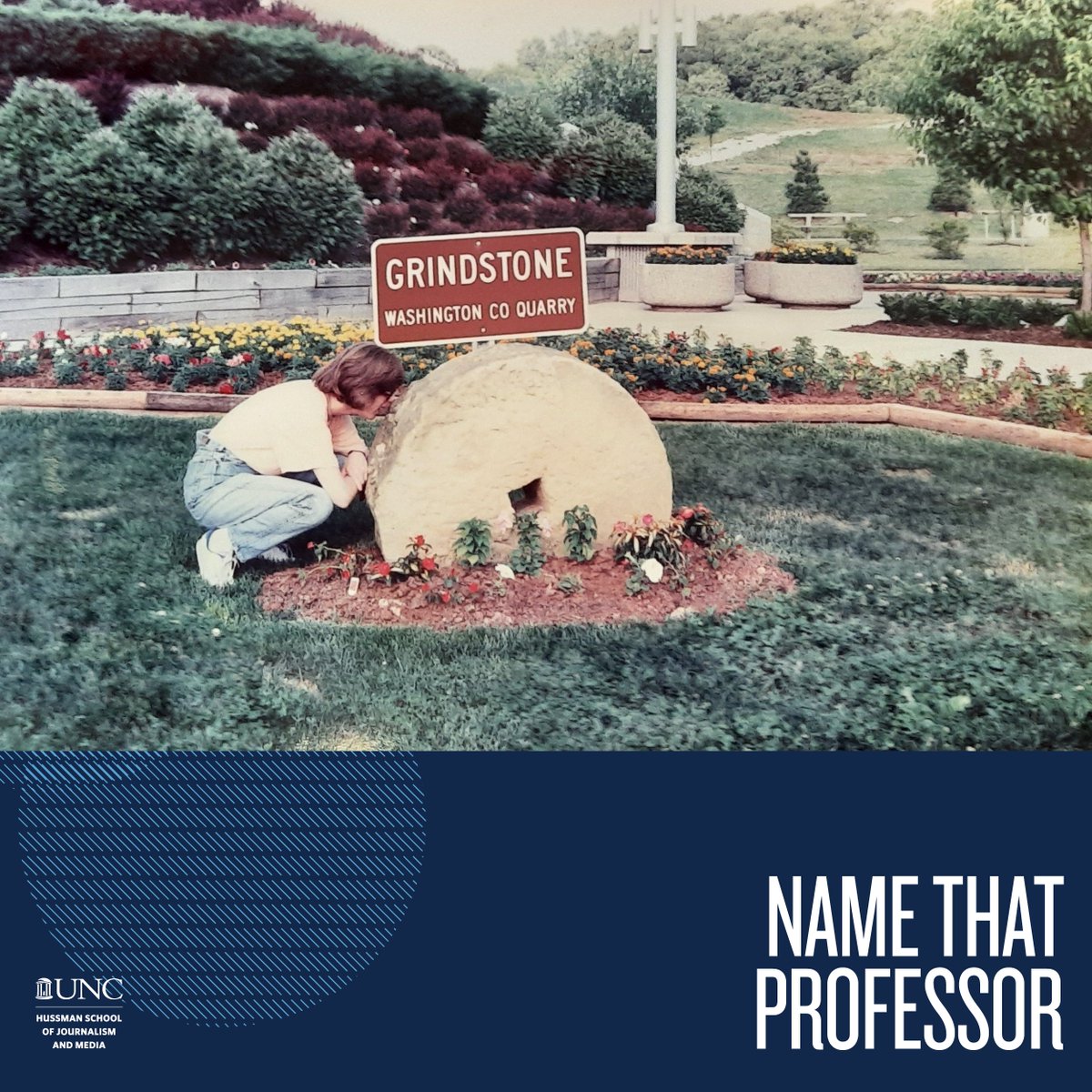 UNCHussman's tweet image. Her advice to the Ph.D. candidates in the house: “Put your nose to the grindstone!” A glimpse of this p.r. pro and mentor-to-all as she contemplated grad school. Name that professor, Community. #celebratingcommunity #starthereneverstop