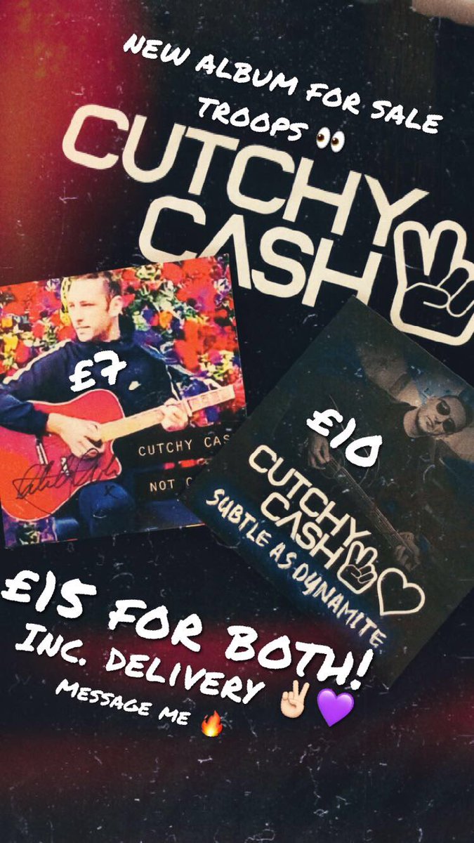 Cutchy Cash βπ»π (@cutchycash) on Twitter photo π§¨π₯ βSUBTLE AS DYNAMITEβ CDβs FOR SALE!! π₯π§¨
Happening troops! My new album βSubtle As Dynamiteβ is FOR SALE as a CD π buzzing to share these new tunes with you all ππ
If you want the new album, the old album or BOTH! Drop me a message and Iβll post them out to you βπ»π π§¨π₯ βSUBTLE AS DYNAMITEβ CDβs FOR SALE!! π₯π§¨
Happening troops! My new album βSubtle As Dynamiteβ is FOR SALE as a CD π buzzing to share these new tunes with you all ππ
If you want the new album, the old album or BOTH! Drop me a message and Iβll post them out to you βπ»π