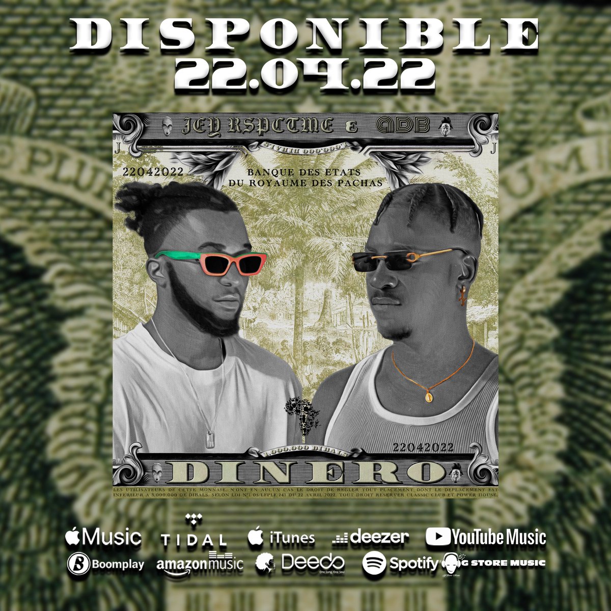 AdbClvssic's tweet image. Hello la #FamousFamily ✨
En direct de la Banque des Etats du Royaume des Pachas.
DINERO avec @JRspctMe 
2022 c&apos;est le feu par le feu.
Prod by Very Nice 
cover art by @ahkierno  &amp;amp; @jraw241