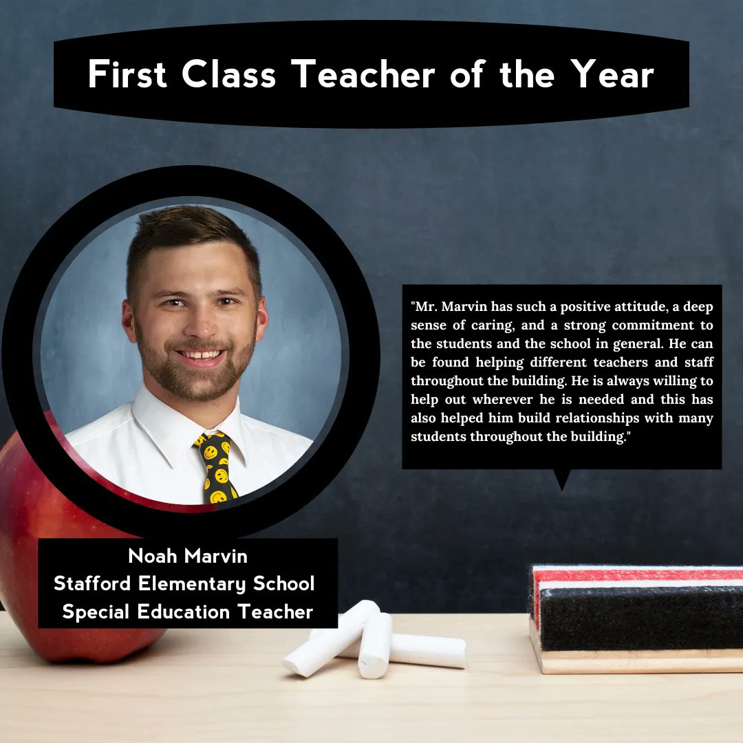 SCPS_HR's tweet photo. Congratulations to Nominee Noah Marvin, a Special Education Teacher at Stafford Elementary School! Take a look to see what his colleagues have to say about him! #SCPSStrong #SCPSHR #SCPSFCTOY #MakeStaffordPartOfYourStory #educator #virginiateacher #teachersofvirginia #teachers https://t.co/WxcviCSTVs