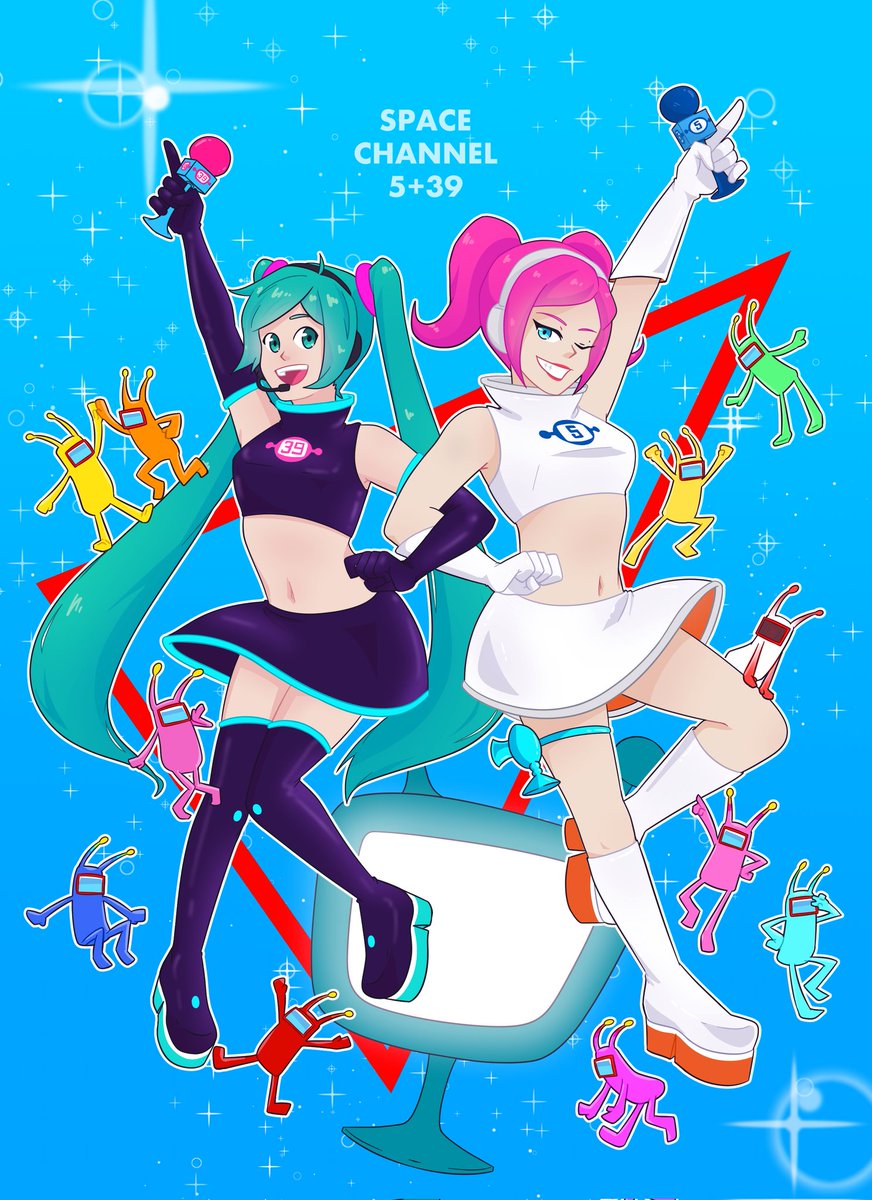 Musicaptain_'s tweet photo. Space Channel 5 + 39
#初音ミク
#HatsuneMiku 
#spacechannel5 https://t.co/8fB5mK9evh
