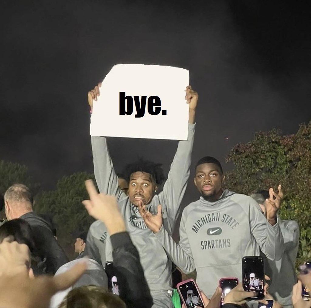 sbell021's tweet photo. Meanwhile in East Lansing https://t.co/hnstUu1RlV
