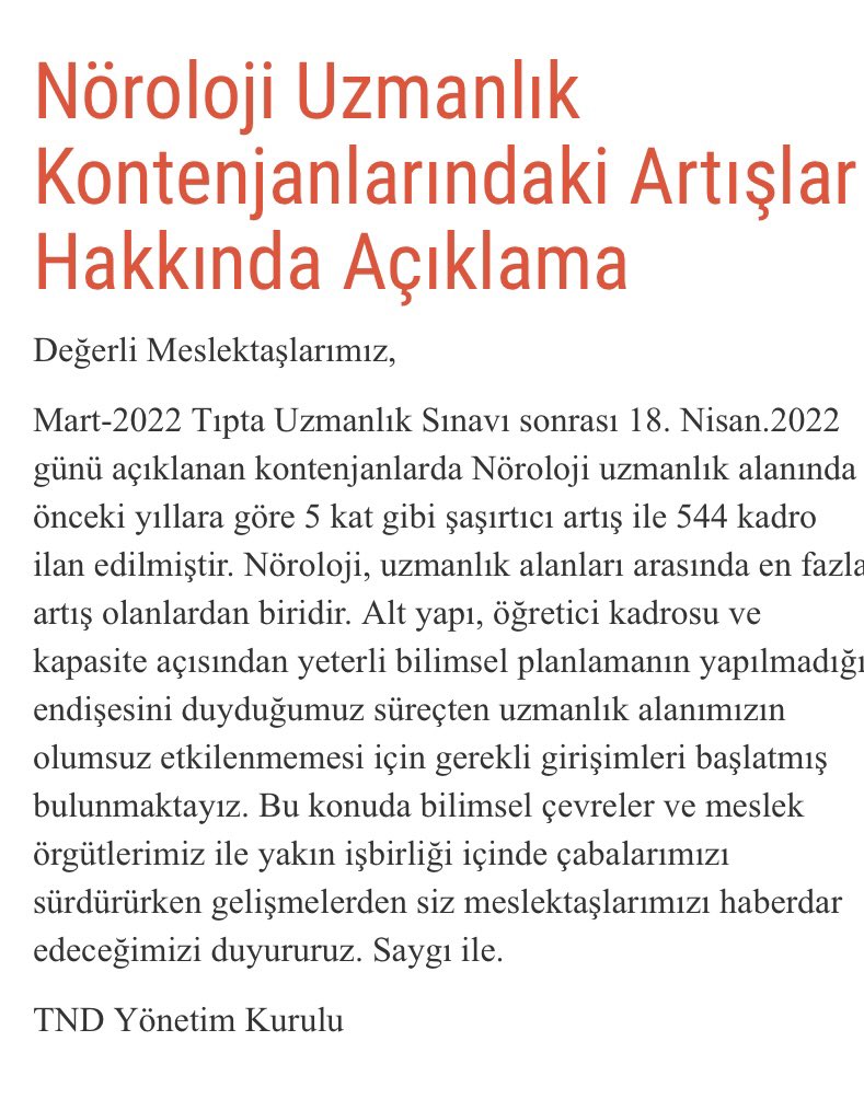 #norolojikontenjanları