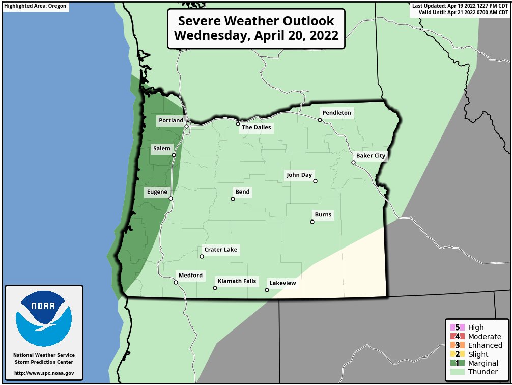NWS Portland tweet media