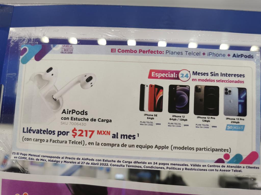 martincastaed68's tweet photo. @Telcel  
Buenas tardes me dicen que la promoción no considera el iPhone 13 pro de 256 gb aún estando anunciado.
¿Me pueden ayudar para hacer válido lo que ofrecen? https://t.co/wv0EDZLPE3