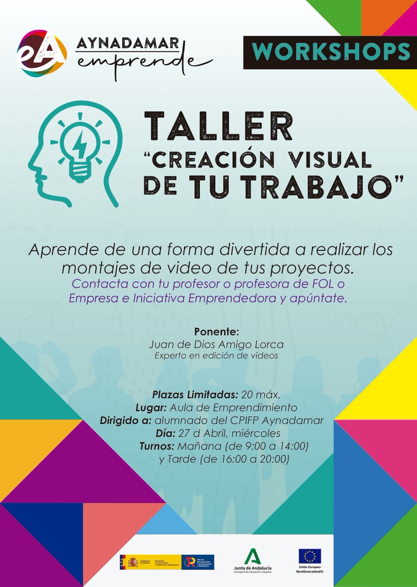 AynadamarE's tweet photo. Nueva actividad en nuestra aula de emprendimiento día  de abril #aynadamaremprende https://t.co/A1iJjy3QaX