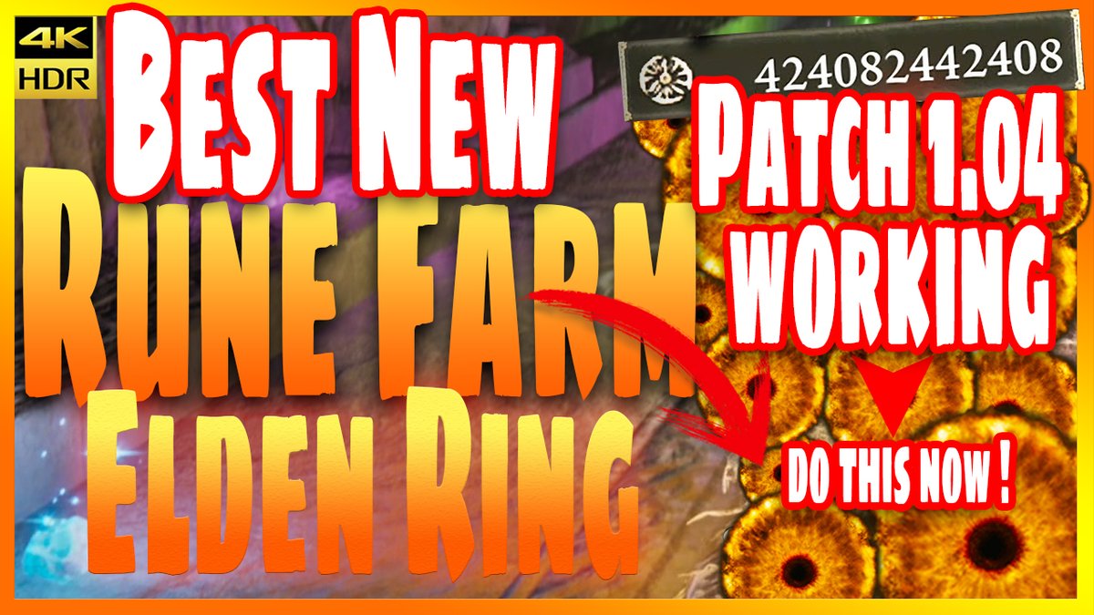ReaperGriMmiE's tweet photo. Best Elden Ring Rune Farms (STILL WORKS) After Patch 1.04 4K HDR 👇🏻

https://t.co/sug1LoZCRo

Do Stock up on Runes and Invest in our channel by Sub and Ringing that bell. Thanks ✌ https://t.co/vXbp6yt8eM