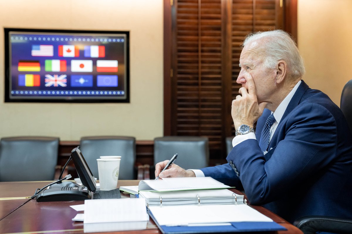President Biden meets virtually with Allies and partners 