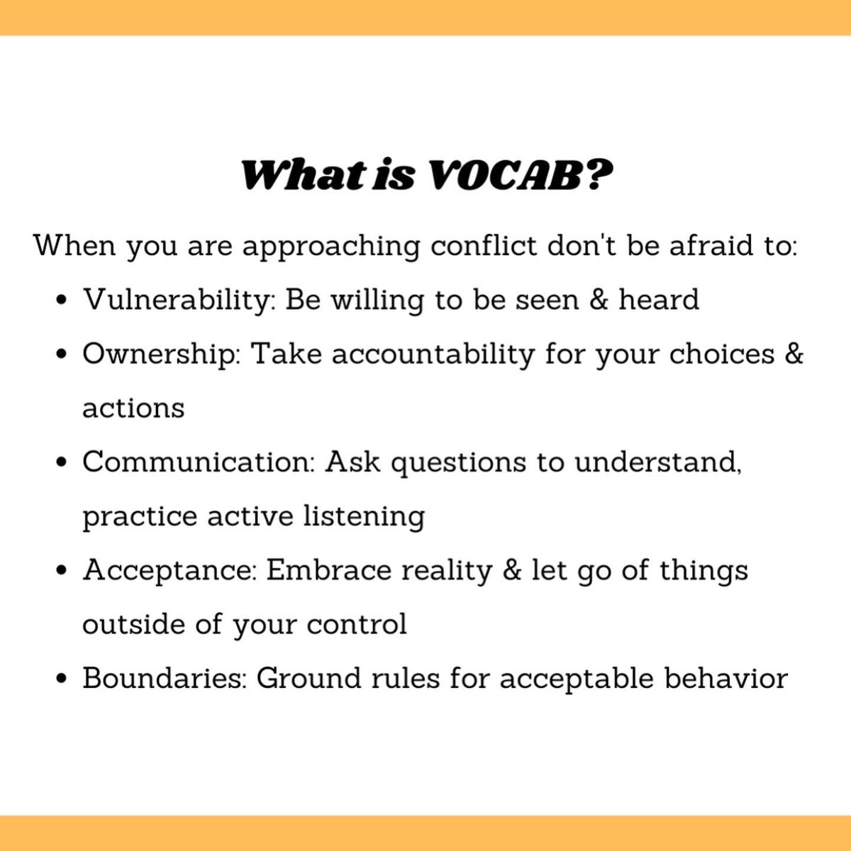 ucm_osrr's tweet photo. Swipe to learn about communication during conflict! https://t.co/wfwRus9KDl