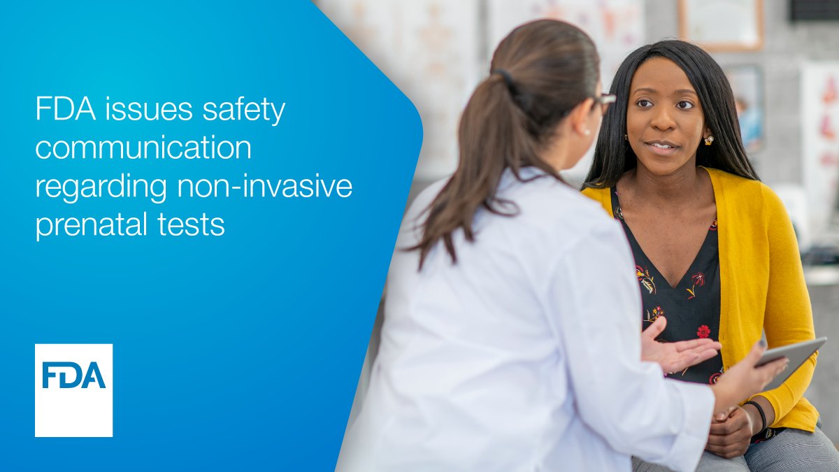 Today we're warning the public of false results and other risks associated with non-invasive prenatal screening (NIPS) tests, also called cell-free DNA tests or non-invasive prenatal tests (NIPT). fda.gov/news-events/pr… - <a href="/FDADeviceInfo/">FDA Medical Devices</a>
