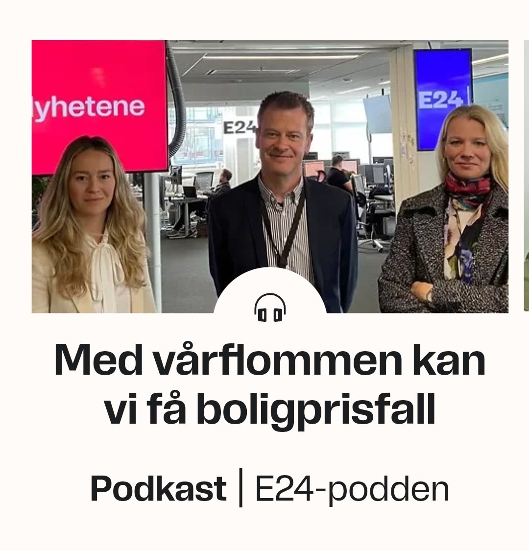 Ny episode av <a href="/E24podden/">E24-podden</a> med <a href="/KariDueAndresen/">Kari Due-Andresen</a> og <a href="/sinheyer/">Sindre Heyerdahl</a> – denne gangen om bolig- og hyttemarkedet. Neste uke får podden andre gjester i tilfelle du er lei av denne duoen 😅