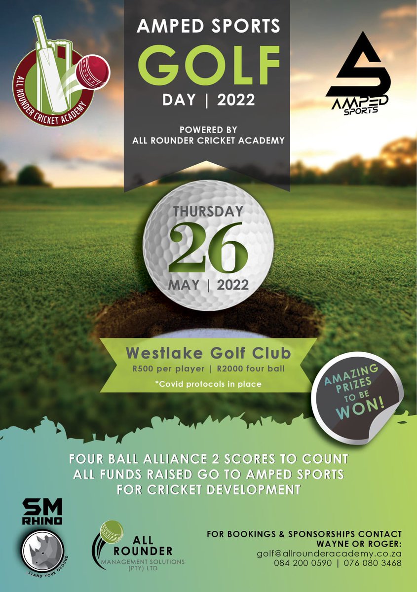 📍 High-key trying get the *4 ball* aim with some of the members so we can participate in the All Rounder &amp; Amped Sports Golf Day : 26 May 2022 bit.ly/3rBDYai