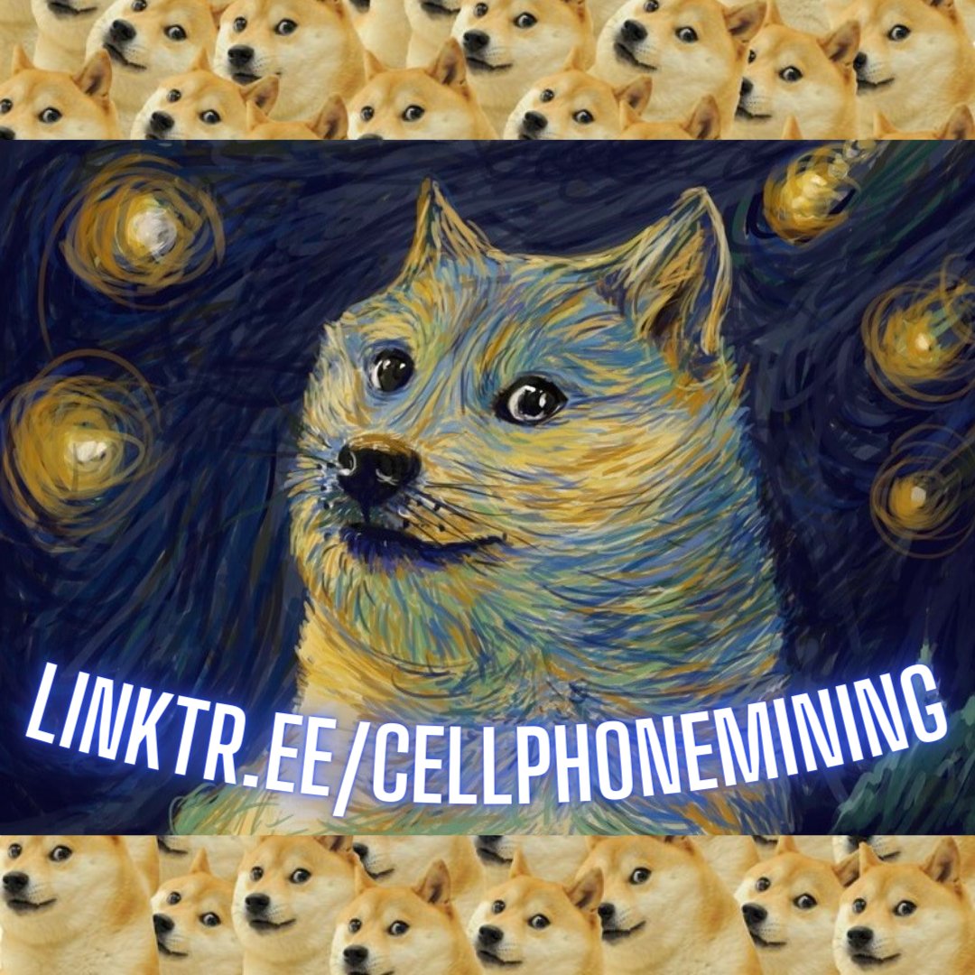 DogeMiningNow's tweet image. Start Mining - Why Buy? Earn Crypto 24/7, &amp;amp; send to your private address no fees! +6,000 Sats Free🚀 
 
▶️Linktr.ee/CellPhoneMining 
 
 #BNB #JustHODL #CryptoTrading #NFT