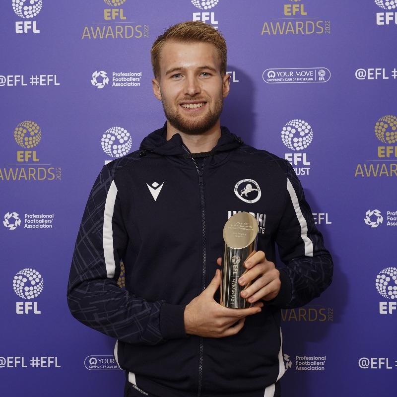 MillwallFC's tweet photo. 🏆 🏆 🏆

#Millwall's @billymitchell_8 visited The House of Commons today to collect his @PFA Player in The Championship Community Award.