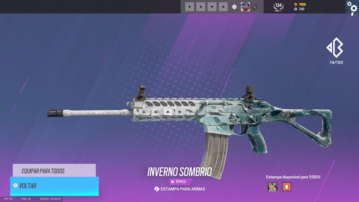 KakaGamerBr08's tweet photo. Eu tenho tanta sorte q em um Bravo pack q eu posso ganhar a inverno sombrio de todas as armas, eu ganho uma inverno sombrio q eu podia ter tirado em um Alpha pack https://t.co/BXF8npxB23