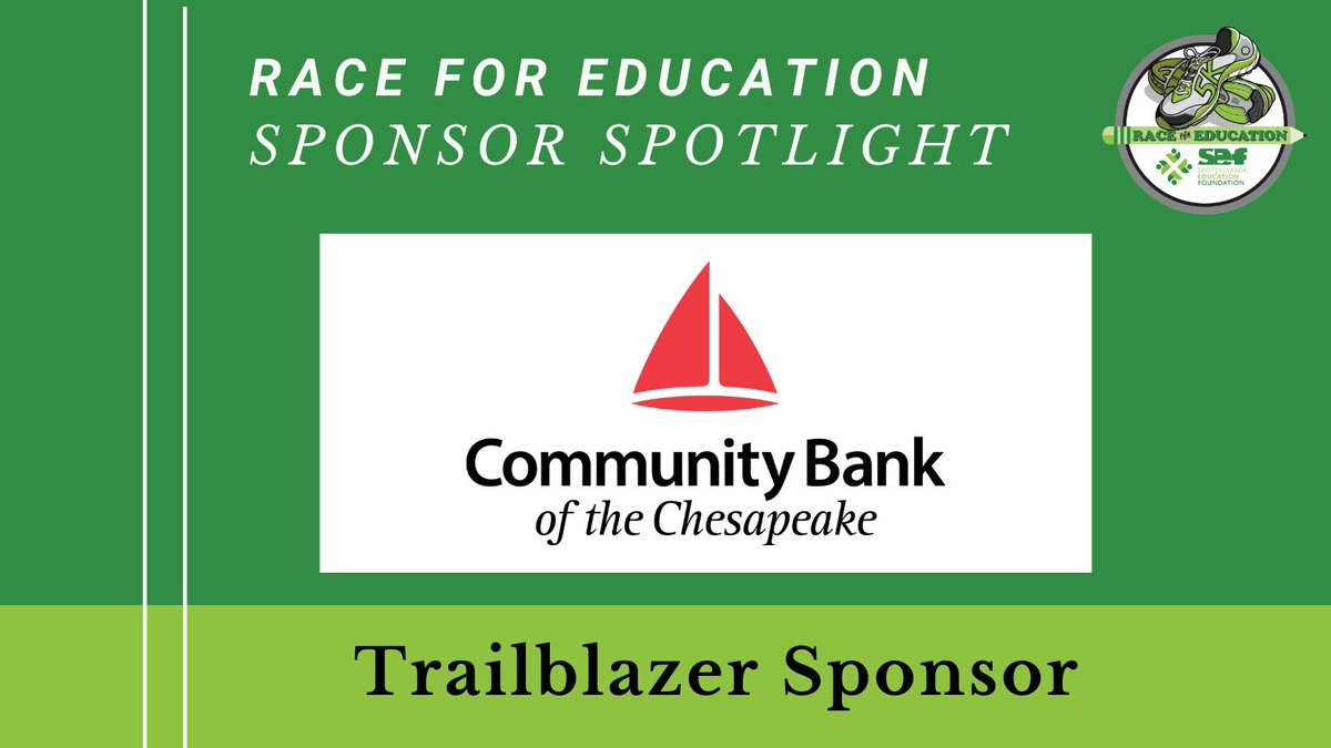 Spotsylvania Education Foundation (@sef4education) on Twitter photo Thank you <a href="/CBTCconnect/">Community Bank</a> for sponsoring this year's Race for Education High School Challenge! Register now at runsignup.com/Race/VA/Freder… and help your favorite SCPS school bring home the trophy! #race4education2022 <a href="/SpotsySchools/">Spotsylvania County Public Schools</a> Thank you <a href="/CBTCconnect/">Community Bank</a> for sponsoring this year's Race for Education High School Challenge! Register now at runsignup.com/Race/VA/Freder… and help your favorite SCPS school bring home the trophy! #race4education2022 <a href="/SpotsySchools/">Spotsylvania County Public Schools</a>