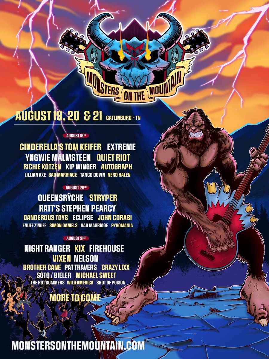 #MonstersOnTheMountain tickets NOW on sale!! Get 'em quick and join us in the Tennessee Great Smoky Mountains to rock out August 19-21st! 👇🏻👇🏻👇🏻👇🏻👇🏻👇🏻👇🏻👇🏻👇🏻👇🏻👇🏻👇🏻👇🏻👇🏻👇🏻👇🏻 event.etix.com/ticket/online/…